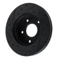 Picture of R1 82-88 Chevrolet Camaro Rear Right Drilled & Slotted Black Brake Rotor