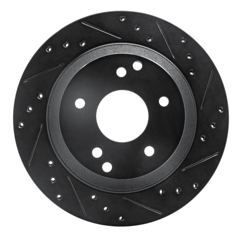 Picture of R1 88-94 Chevrolet Corvette Front Left Drilled & Slotted Black Brake Rotor