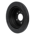 Picture of R1 07-15 Chevrolet Equinox Rear Left Drilled & Slotted Black Brake Rotor