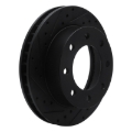 Picture of R1 99-20 Cadillac DeVille Front Left Drilled & Slotted Black Brake Rotor