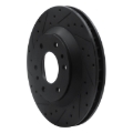 Picture of R1 02-05 Buick Rainier Front Left Drilled & Slotted Black Brake Rotor