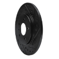 Picture of R1 05-05 Buick Terraza Rear Right Drilled & Slotted Black Brake Rotor