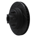 Picture of R1 70-72 Ford Galaxie 500 Front Left Drilled & Slotted Black Brake Rotor