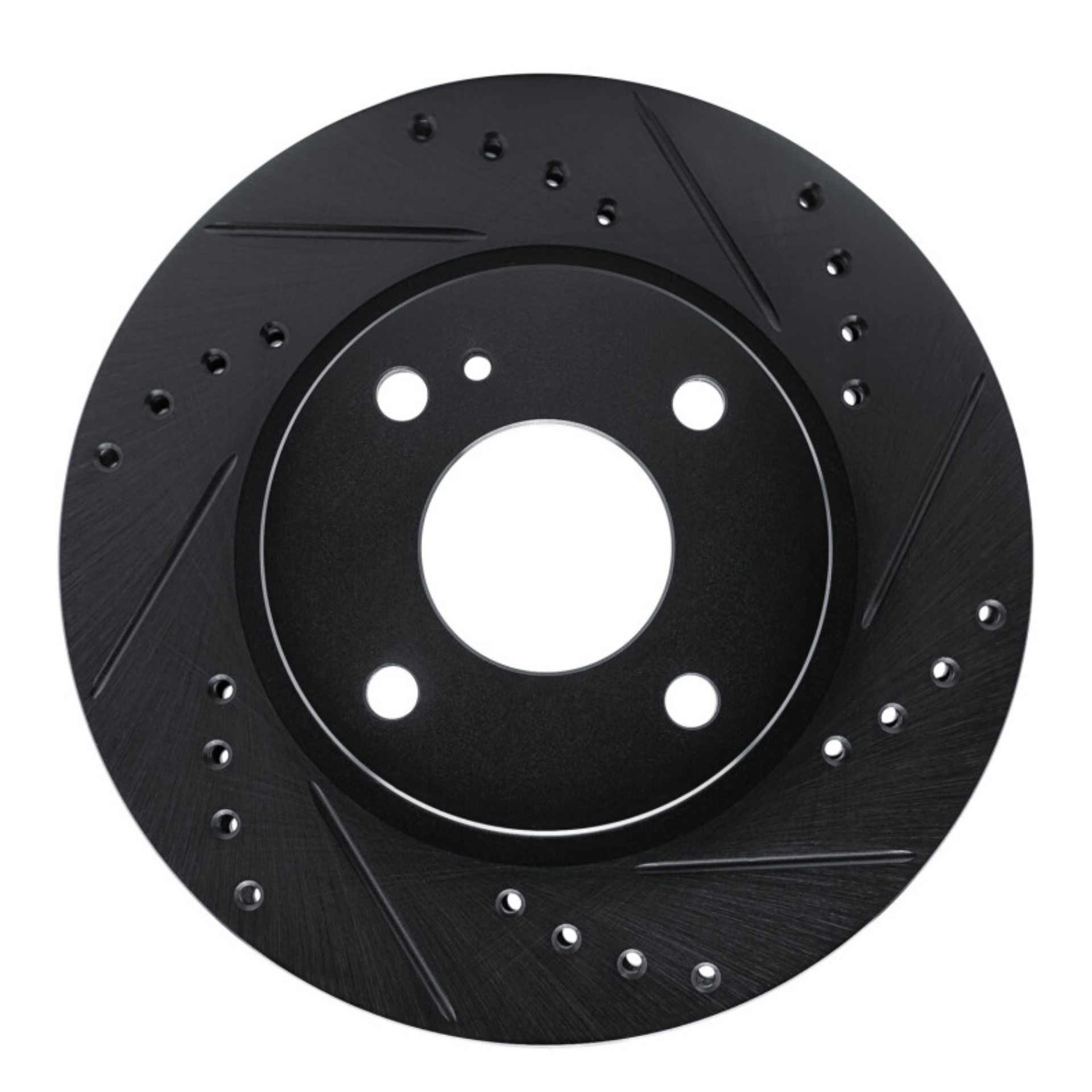 Picture of R1 11-19 Ford Fiesta (USA/Canada) Front Right Drilled & Slotted Black Brake Rotor