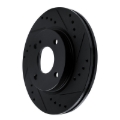 Picture of R1 11-19 Ford Fiesta (USA/Canada) Front Right Drilled & Slotted Black Brake Rotor