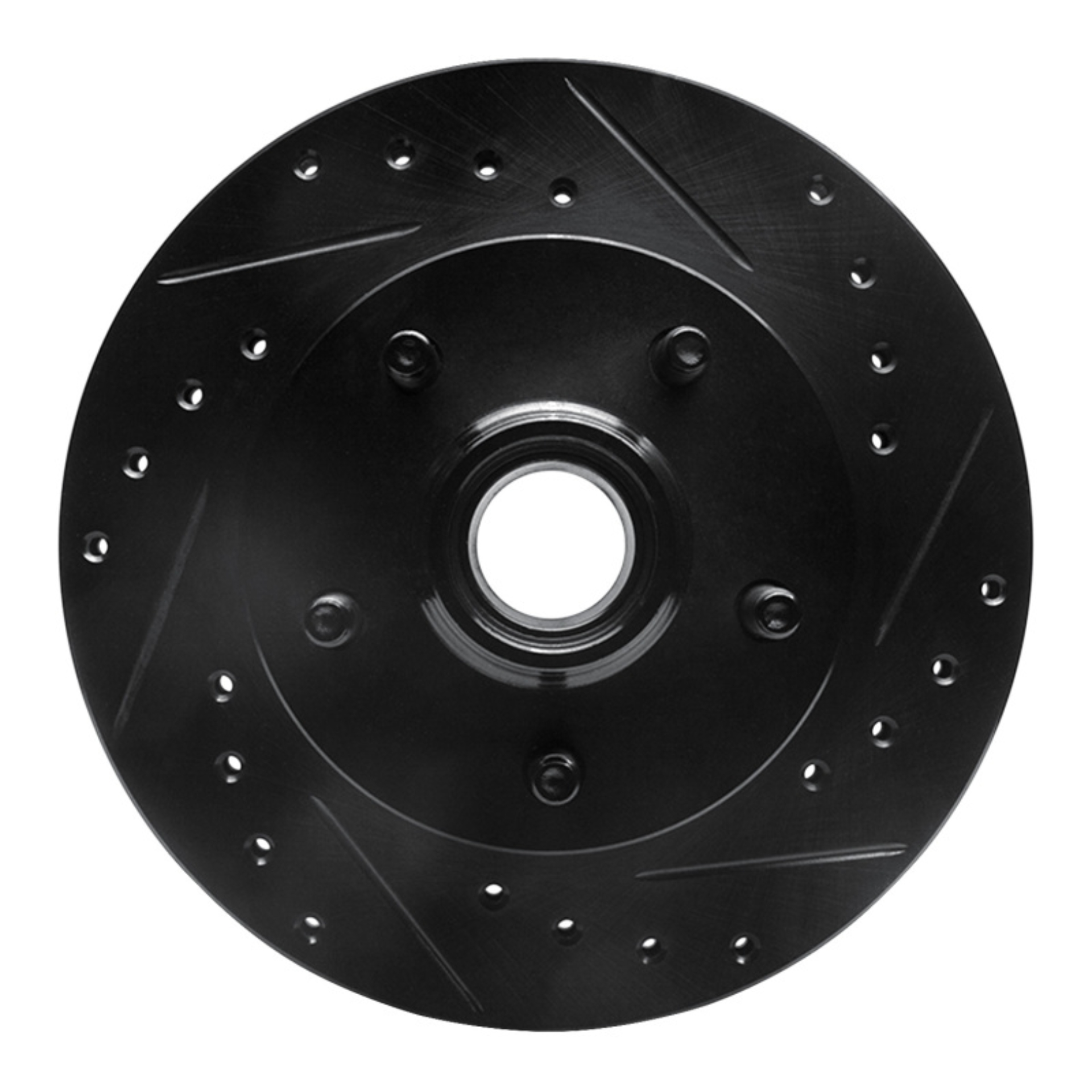 Picture of R1 98-02 Ford Ranger (USA/Canada) Front Right Drilled & Slotted Black Brake Rotor