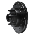 Picture of R1 98-02 Ford Ranger (USA/Canada) Front Right Drilled & Slotted Black Brake Rotor