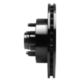 Picture of R1 98-02 Ford Ranger (USA/Canada) Front Right Drilled & Slotted Black Brake Rotor