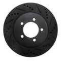 Picture of R1 02-05 Ford Explorer Front Right Drilled & Slotted Black Brake Rotor