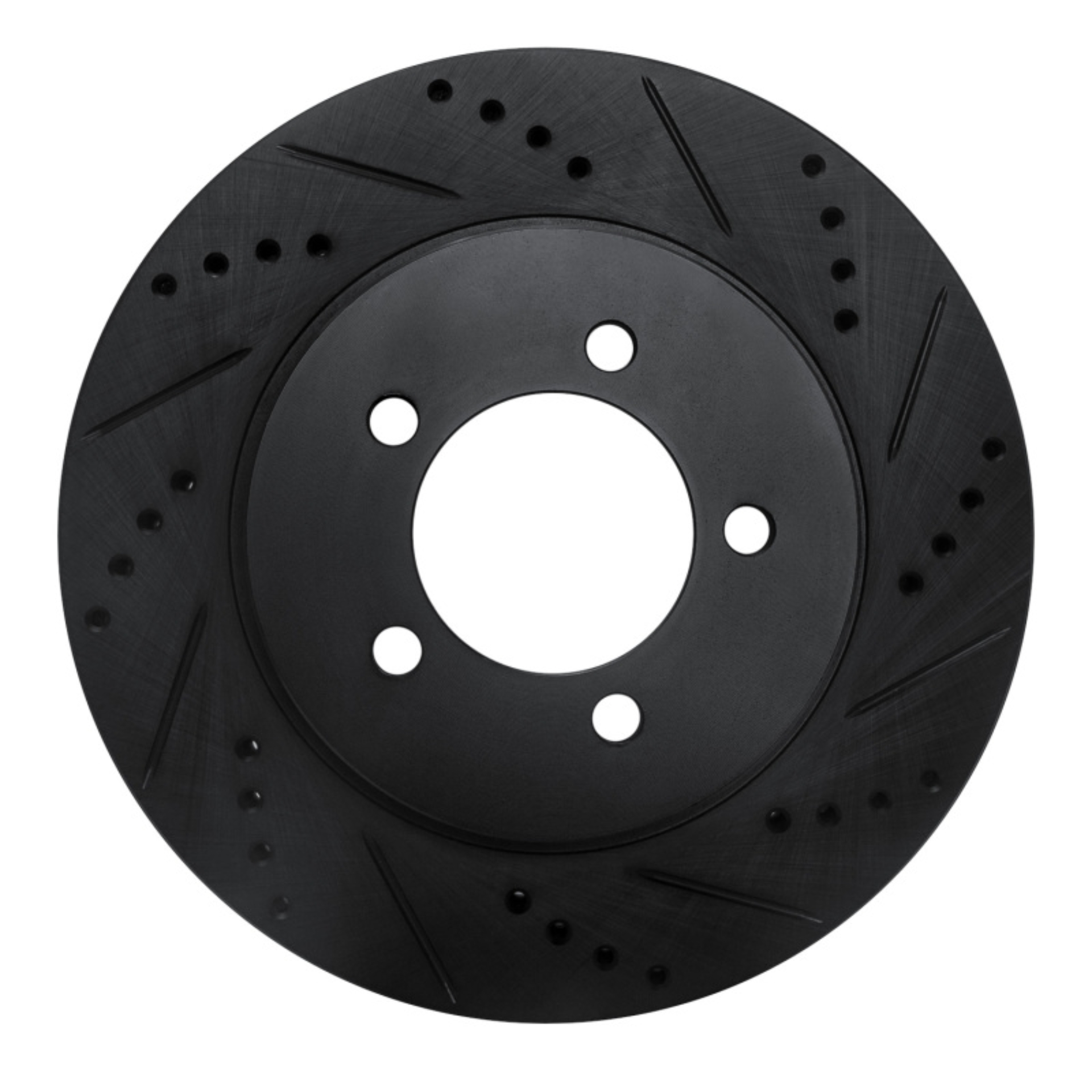 Picture of R1 02-05 Ford Explorer Front Right Drilled & Slotted Black Brake Rotor