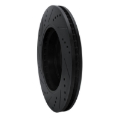 Picture of R1 02-05 Ford Explorer Front Right Drilled & Slotted Black Brake Rotor