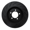 Picture of R1 02-05 Ford Explorer Front Right Drilled & Slotted Black Brake Rotor