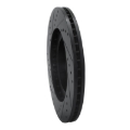 Picture of R1 02-06 Infiniti I35 Front Right Drilled & Slotted Black Brake Rotor