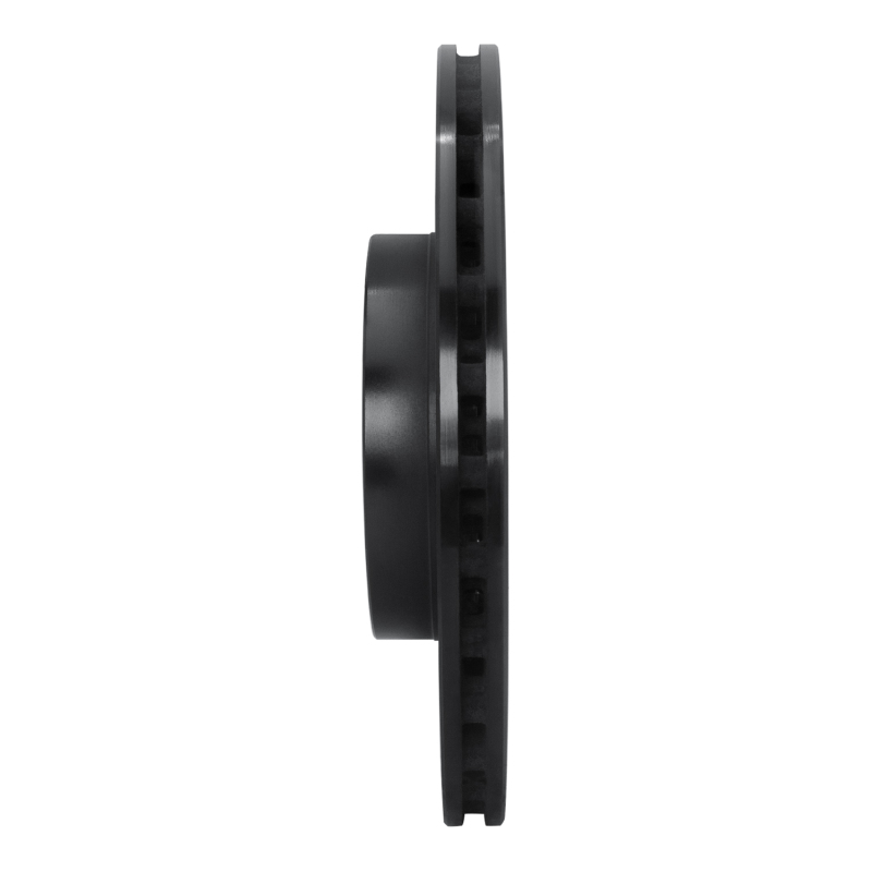 Picture of R1 04-06 Nissan Sentra Front Left Drilled & Slotted Black Brake Rotor