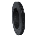 Picture of R1 91-93 Dodge STEALTH Front Left Drilled & Slotted Black Brake Rotor