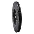 Picture of R1 97-06 Audi A6 (USA/Canada) Front Left Drilled & Slotted Black Brake Rotor