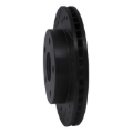 Picture of R1 91-94 Toyota Previa Front Left Drilled & Slotted Black Brake Rotor