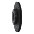 Picture of R1 93-95 Mazda RX-7 Rear Right Drilled & Slotted Black Brake Rotor