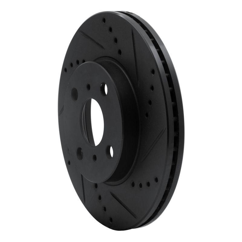 Picture of R1 04-06 Scion XB Front Right Drilled & Slotted Black Brake Rotor