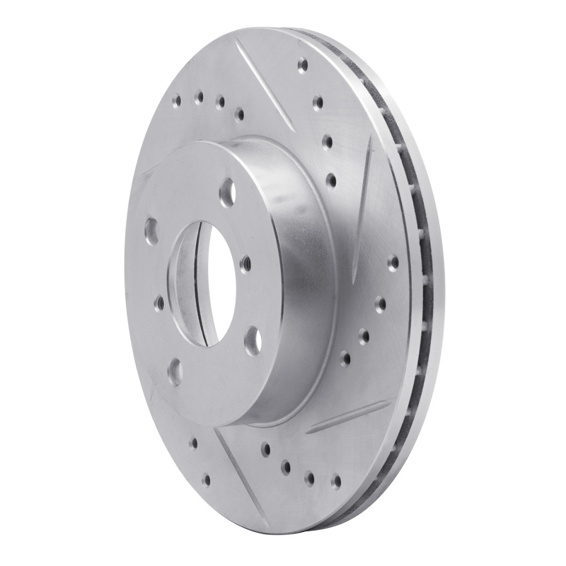Picture of R1 99-07 Suzuki Esteem Front Right Drilled & Slotted Silver Brake Rotor