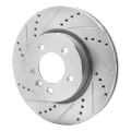Picture of R1 05-07 Land Rover LR3 Front Left Drilled & Slotted Silver Brake Rotor
