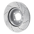Picture of R1 05-07 Land Rover LR3 Front Left Drilled & Slotted Silver Brake Rotor