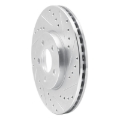 Picture of R1 01-10 Chrysler PT Cruiser Front Right Drilled & Slotted Silver Brake Rotor