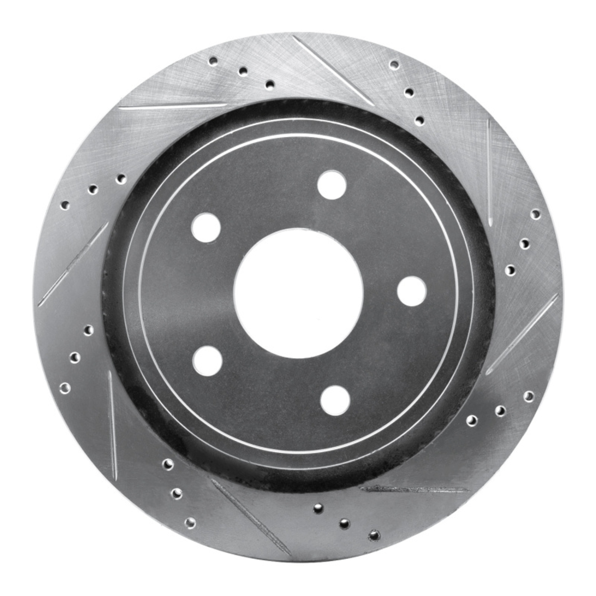 Picture of R1 02-24 Chrysler ASPEN Rear Right Drilled & Slotted Silver Brake Rotor