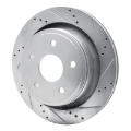 Picture of R1 02-24 Chrysler ASPEN Rear Right Drilled & Slotted Silver Brake Rotor