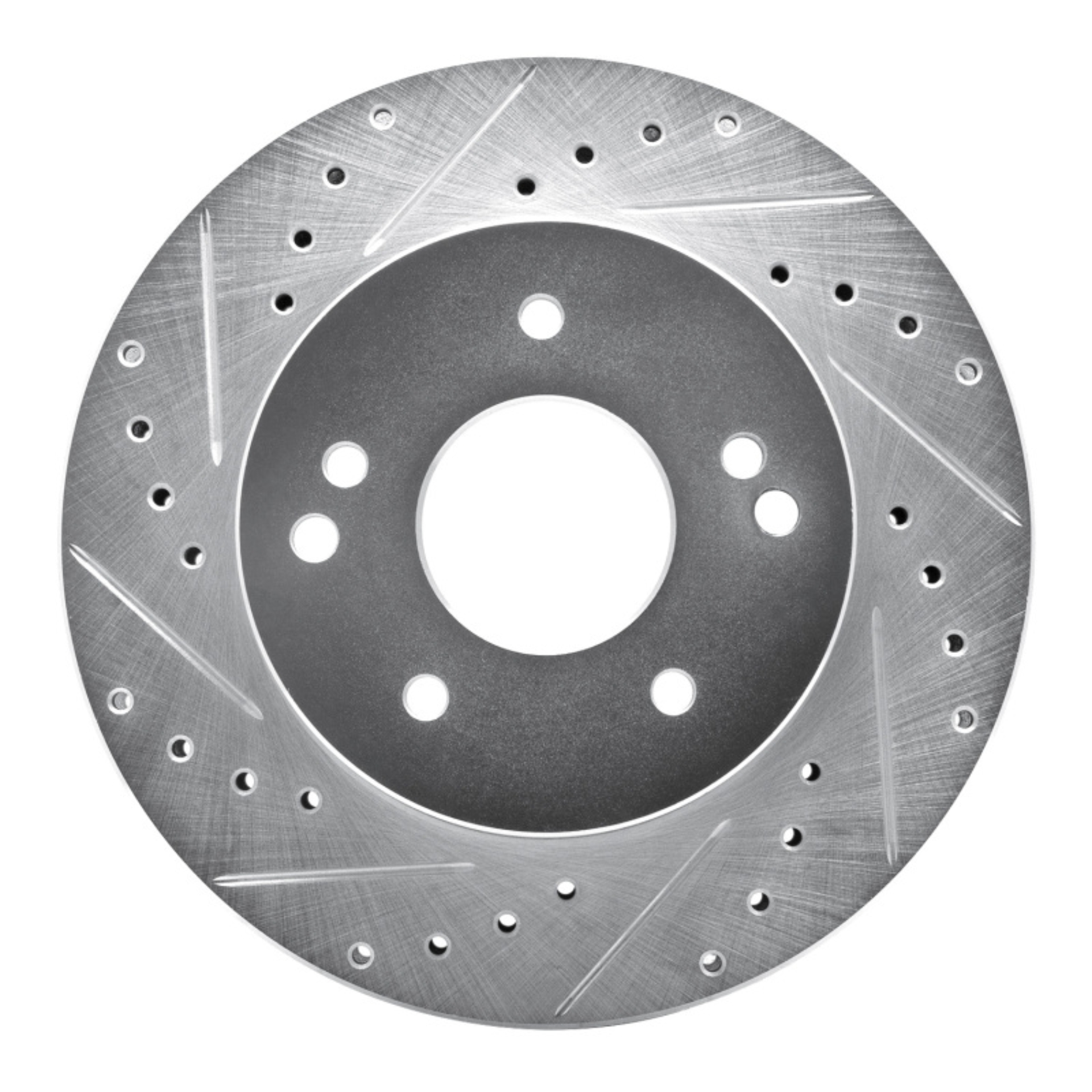 Picture of R1 63-82 Chevrolet Camaro Rear/Front Left Drilled & Slotted Silver Brake Rotor