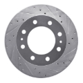 Picture of R1 99-20 Cadillac DeVille Front Right Drilled & Slotted Silver Brake Rotor
