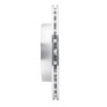 Picture of R1 08-15 Mitsubishi Lancer Rear Right Drilled & Slotted Silver Brake Rotor
