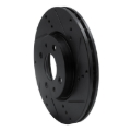 Picture of R1 09-19 Dodge Vision (Mexico) Front Right Drilled & Slotted Black Brake Rotor