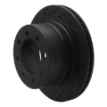 Picture of R1 03-08 Dodge Ram 4000 (Mexico) Rear Left Drilled & Slotted Black Brake Rotor
