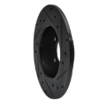 Picture of R1 02-08 Chevrolet Zafira (Mexico) Rear Left Drilled & Slotted Black Brake Rotor