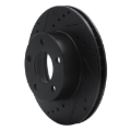 Picture of R1 75-80 Ford Granada Left Rear Drilled & Slotted Black Brake Rotor