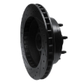 Picture of R1 80-85 Ford F-250 2WD (Excl Super Duty) Front Right Drilled & Slotted Black Brake Rotor
