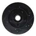 Picture of R1 90-91 Ford Country Squire Front Right Drilled & Slotted Black Brake Rotor