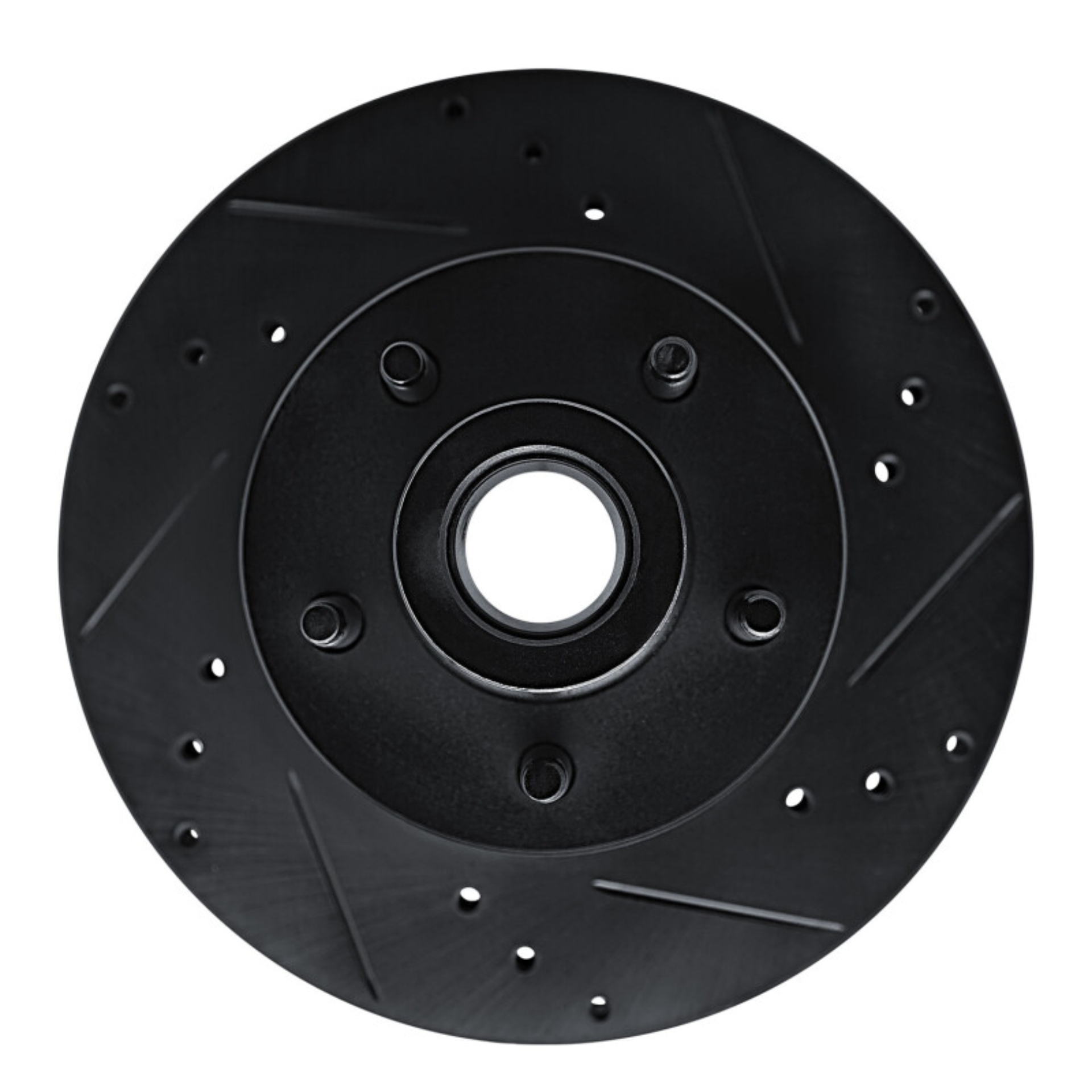 Picture of R1 90-91 Ford Country Squire Front Right Drilled & Slotted Black Brake Rotor