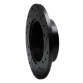 Picture of R1 79-83 Honda Civic Hatchback Front Left Drilled & Slotted Black Brake Rotor