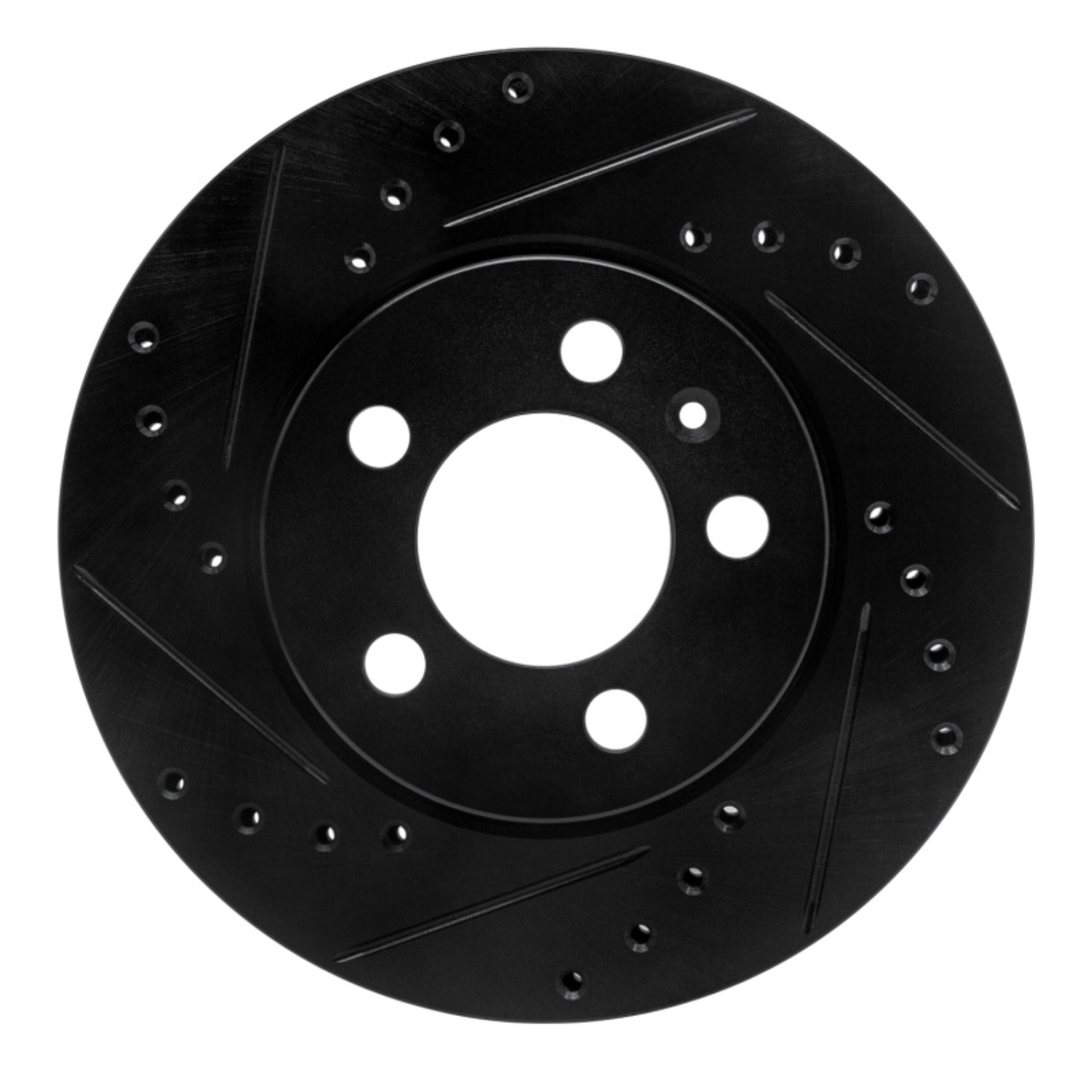 Picture of R1 03-18 Volkswagen VENTO (Mexico) Front Left Drilled & Slotted Black Brake Rotor