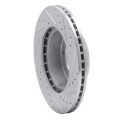 Picture of R1 90-16 Land Rover Defender 90 Front Left Drilled & Slotted Silver Brake Rotor