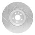Picture of R1 20-25 Jaguar E-Pace Front Right Drilled & Slotted Silver Brake Rotor