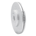 Picture of R1 20-25 Jaguar E-Pace Front Right Drilled & Slotted Silver Brake Rotor