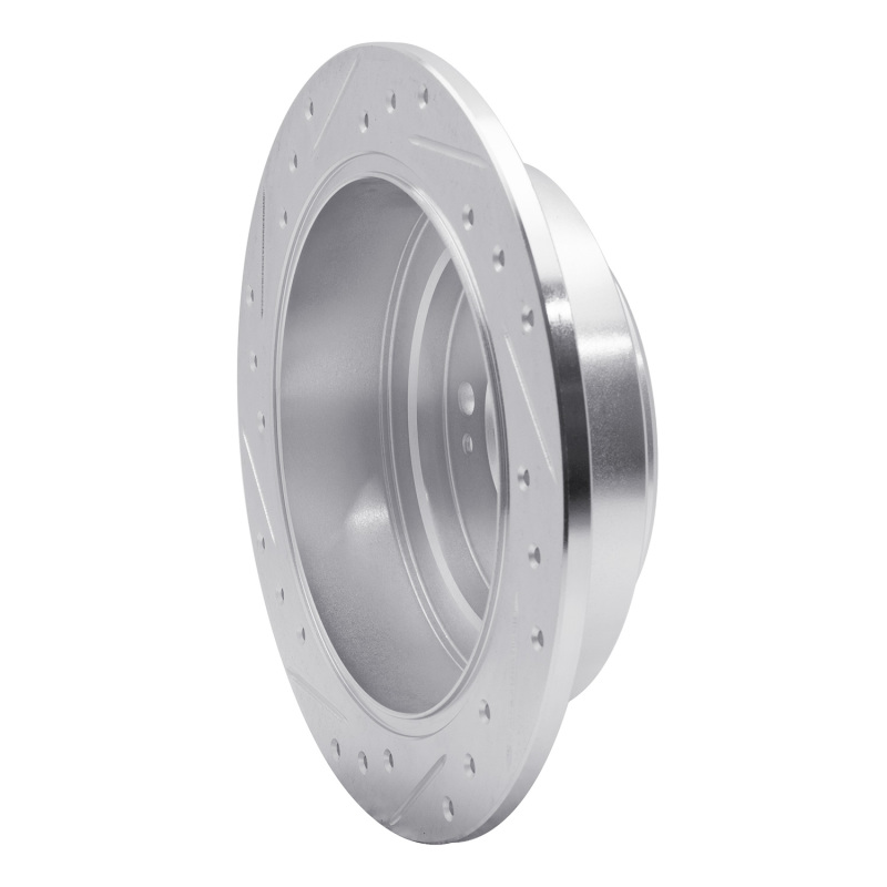 Picture of R1 04-06 Kia AMANTI Rear Right Drilled & Slotted Silver Brake Rotor