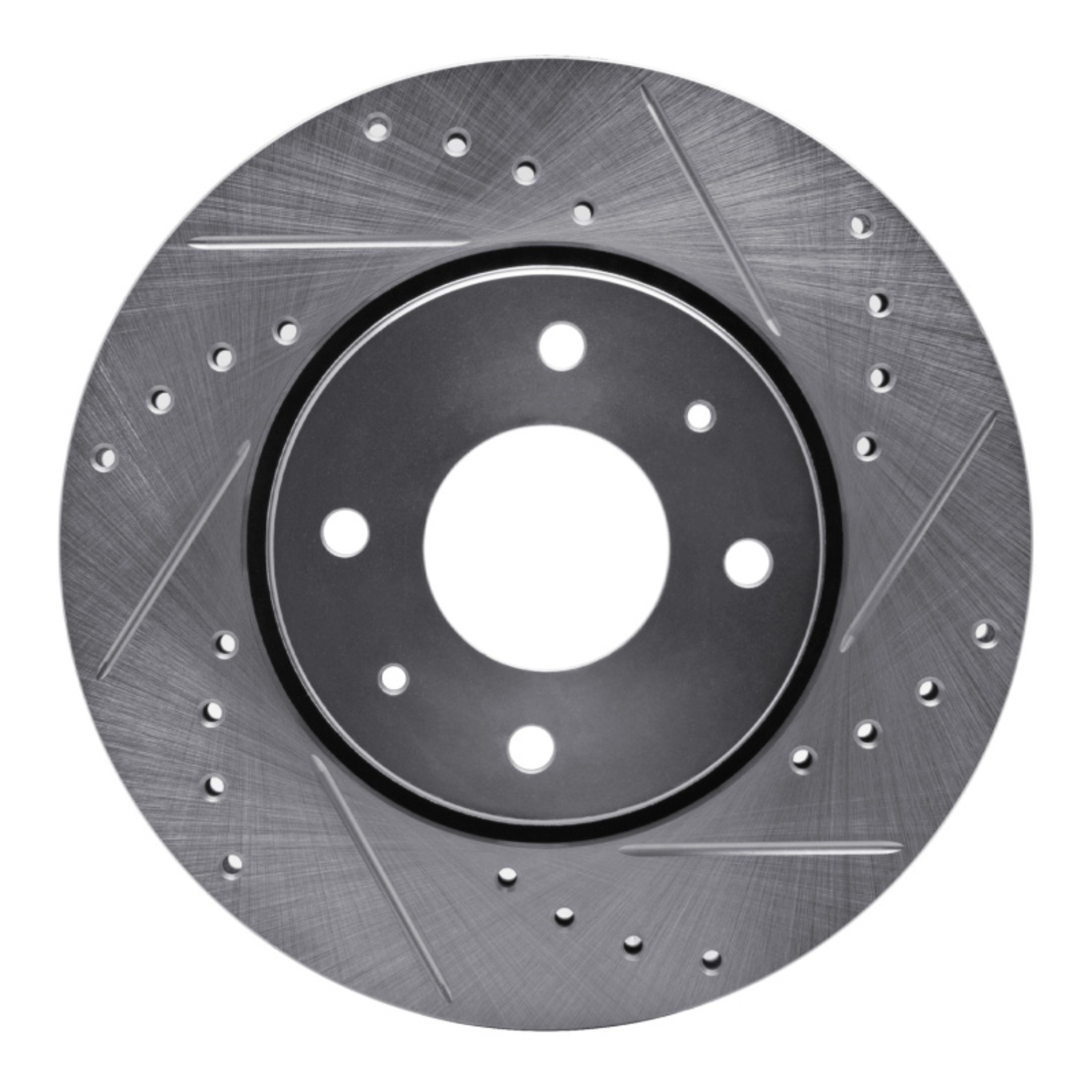 Picture of R1 00-04 Volvo V40 Front Right Drilled & Slotted Silver Brake Rotor