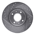 Picture of R1 00-04 Volvo V40 Front Right Drilled & Slotted Silver Brake Rotor
