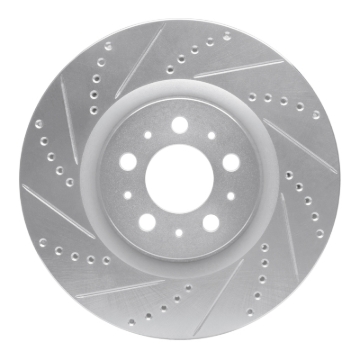 Picture of R1 04-07 Volvo V70 Front Left Drilled & Slotted Silver Brake Rotor