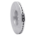 Picture of R1 03-09 Volvo XC90 Front Left Drilled & Slotted Silver Brake Rotor