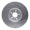 Picture of R1 03-09 Volvo XC90 Front Left Drilled & Slotted Silver Brake Rotor